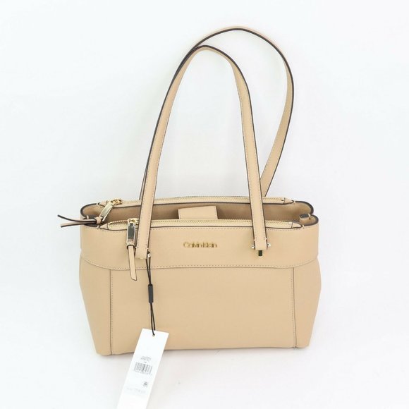 Calvin Klein Handbags - Calvin Klein Hayden Saffiano Leather Triple Compar